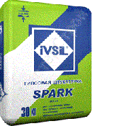 белая гипсовая штукатурка ivsil spark / ивсил спарк 30 кг