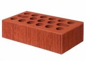 кирпич облицовочный одинарный, м-150,120x250x65, красный бархат