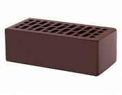 кирпич облицовочный полуторный, м-150,120x250x88, шоколад