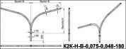 кронштейны для гранёных опор к2к-2,0-2,0-0,075-0,048(15-180)