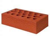 кирпич облицовочный одинарный, м-175,120x250x65, красный