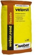 weber rend facade белая шпатлевка для фасада (20кг)